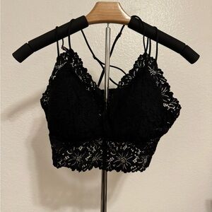 Black Victoria Secret Pink Lace Bralette